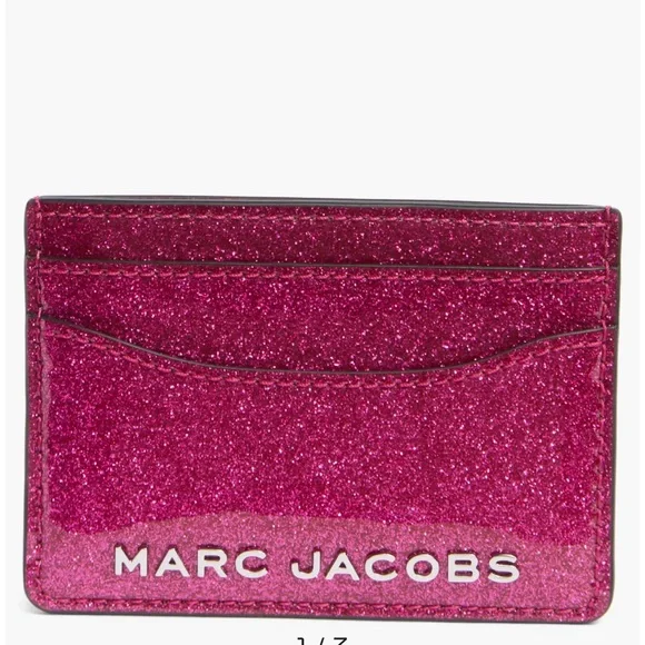 Marc Jacobs | Bags | Marc Jacobs Glitter Trademarc Card Case